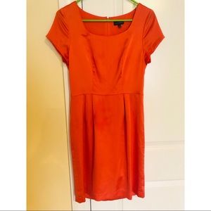The Limited Tangerine Silk Dress